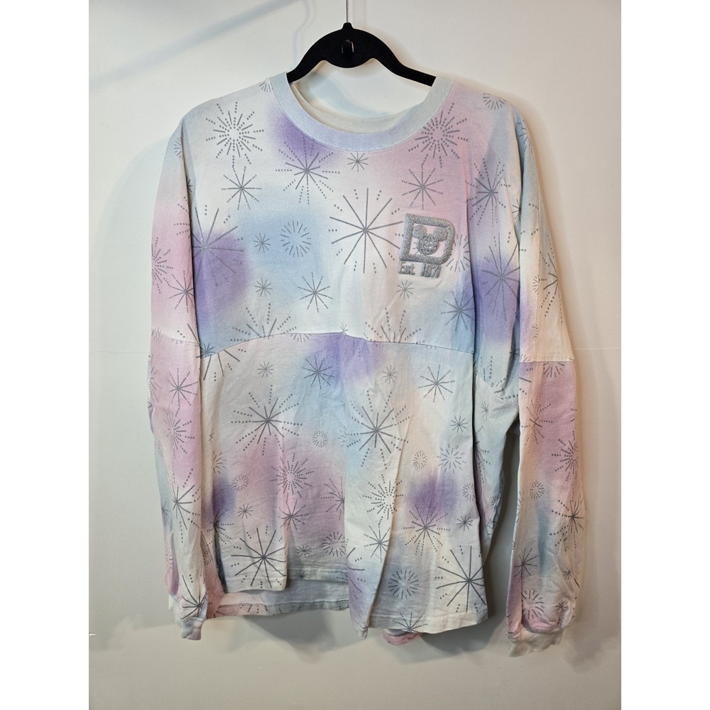 Walt Disney World 100 Years Spirit Jersey Pastel Fireworks All Characters Sz XXL